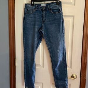 Refuge, regular wash, straight leg jeans, size 10.